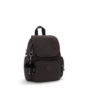 حقيبة ظهر صغيرة للإناث من KIPLING حقيبة ظهر صغيرة أنثوية ذات سحاب بني سيتي ميني I6046-G1R