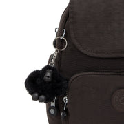 حقيبة ظهر صغيرة للإناث من KIPLING حقيبة ظهر صغيرة أنثوية ذات سحاب بني سيتي ميني I6046-G1R