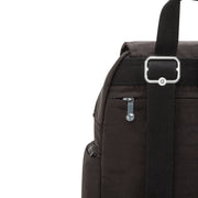 حقيبة ظهر صغيرة للإناث من KIPLING حقيبة ظهر صغيرة أنثوية ذات سحاب بني سيتي ميني I6046-G1R