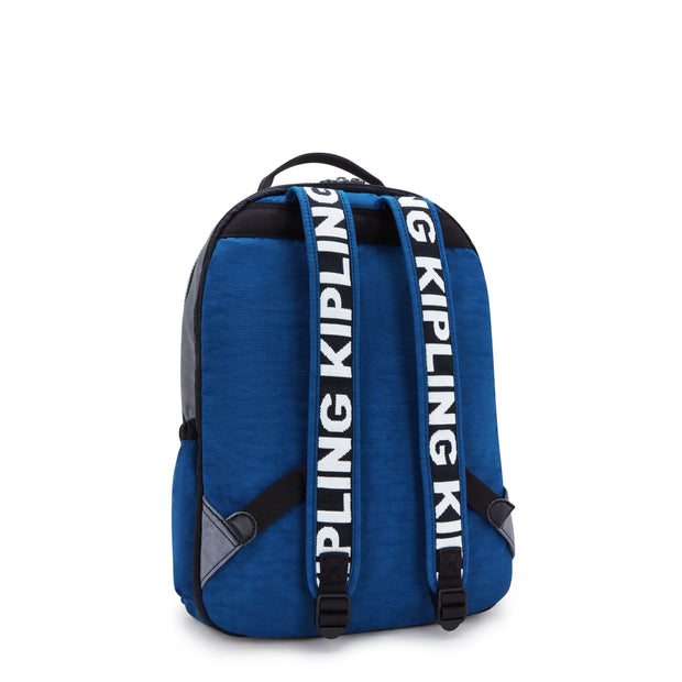 KIPLING Large backpack (with laptop compartment) Unisex Scuba Blue Bl Seoul Lap I6180-9EK