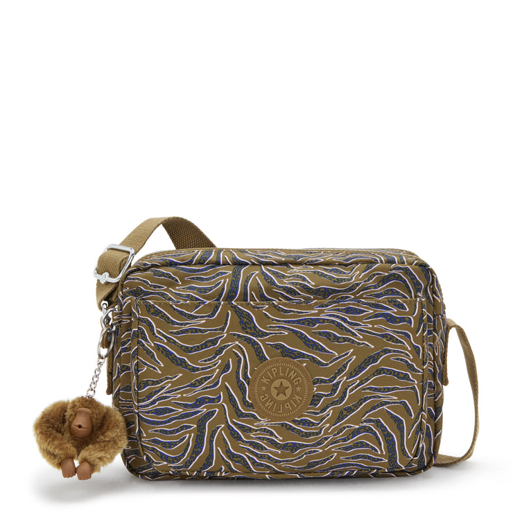 KIPLING KIPLING كروس بودي متوسط الحجم أنثى تحت البحر أوراق الشجر أبانو M I6237-1PR