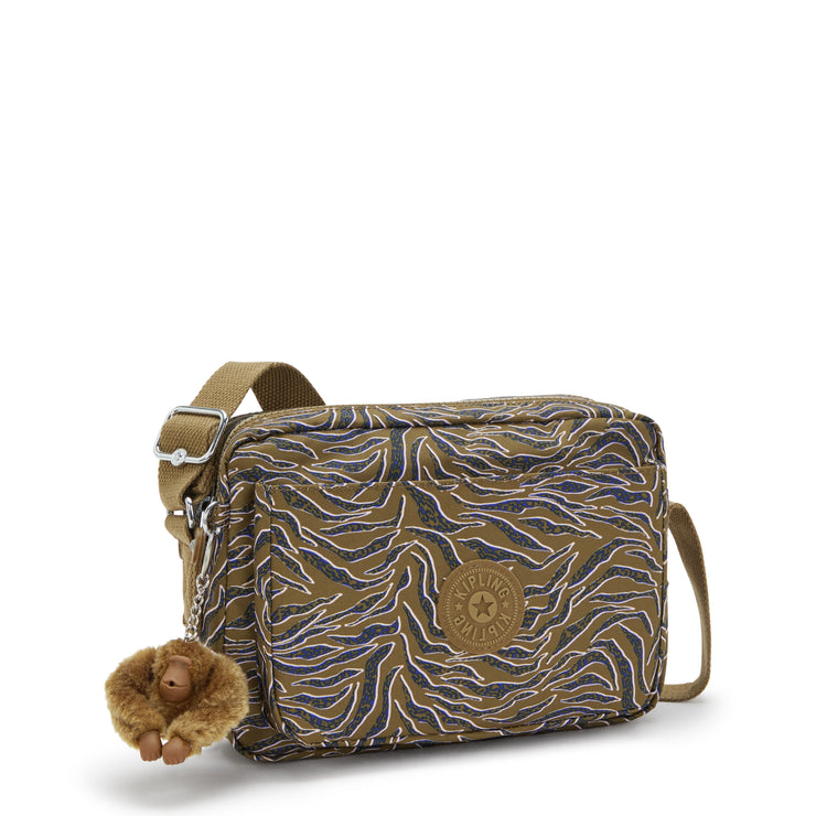 KIPLING KIPLING كروس بودي متوسط الحجم أنثى تحت البحر أوراق الشجر أبانو M I6237-1PR