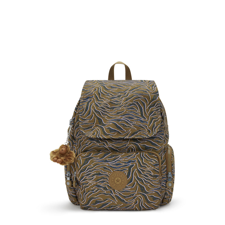 حقيبة ظهر صغيرة للإناث من KIPLING حقيبة ظهر صغيرة من KIPLING Undersea Leaves City Zip S I6345-1PR