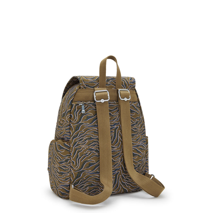 حقيبة ظهر صغيرة للإناث من KIPLING حقيبة ظهر صغيرة من KIPLING Undersea Leaves City Zip S I6345-1PR
