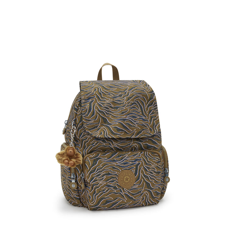حقيبة ظهر صغيرة للإناث من KIPLING حقيبة ظهر صغيرة من KIPLING Undersea Leaves City Zip S I6345-1PR