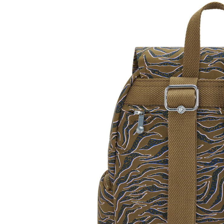 حقيبة ظهر صغيرة للإناث من KIPLING حقيبة ظهر صغيرة من KIPLING Undersea Leaves City Zip S I6345-1PR