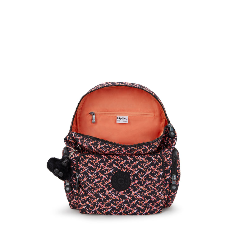 حقيبة ظهر صغيرة من KIPLING حقيبة ظهر صغيرة للإناث Dancing Bouquet City Zip S I6345-46X