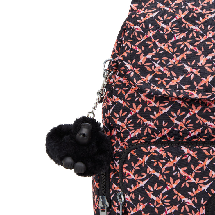 حقيبة ظهر صغيرة من KIPLING حقيبة ظهر صغيرة للإناث Dancing Bouquet City Zip S I6345-46X