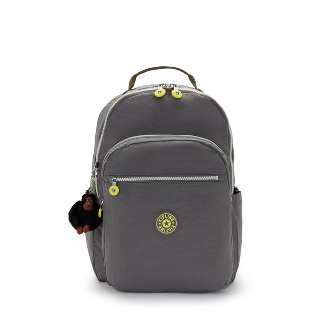 KIPLING Large backpack (with laptop compartment) Unisex Back to Grey Seoul College Extra I6350-1DX