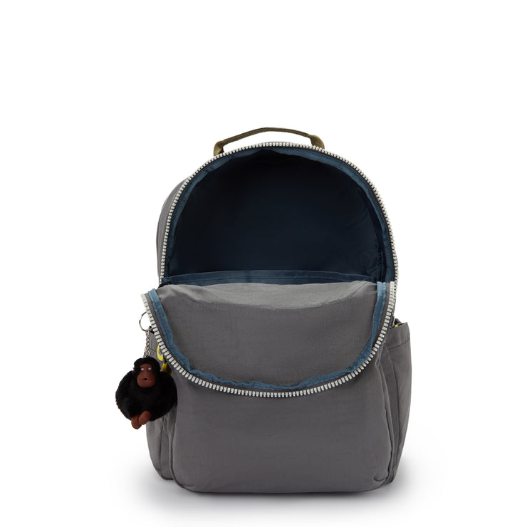 KIPLING Large backpack (with laptop compartment) Unisex Back to Grey Seoul College Extra I6350-1DX