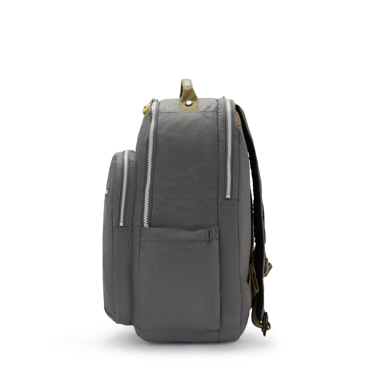 KIPLING Large backpack (with laptop compartment) Unisex Back to Grey Seoul College Extra I6350-1DX