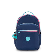 KIPLING Large backpack (with laptop compartment) Unisex Resort Navy Seoul College Extra I6350-2DG