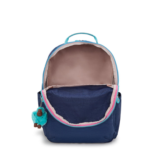 KIPLING Large backpack (with laptop compartment) Unisex Resort Navy Seoul College Extra I6350-2DG