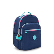 KIPLING Large backpack (with laptop compartment) Unisex Resort Navy Seoul College Extra I6350-2DG