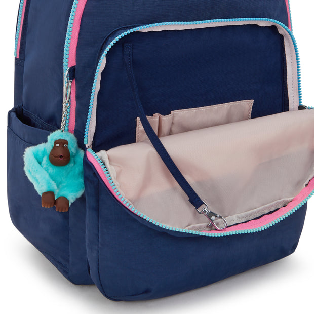 KIPLING Large backpack (with laptop compartment) Unisex Resort Navy Seoul College Extra I6350-2DG