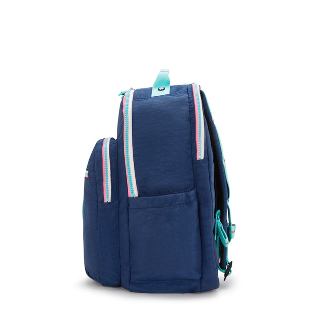 KIPLING Large backpack (with laptop compartment) Unisex Resort Navy Seoul College Extra I6350-2DG
