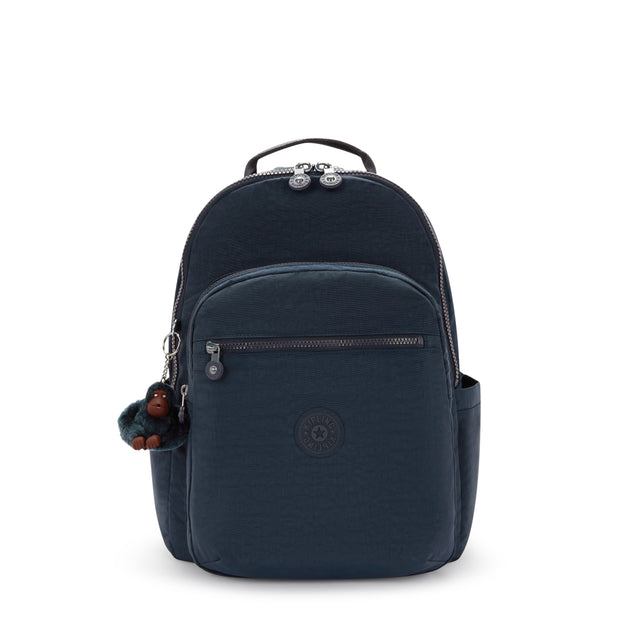 KIPLING Large backpack (with laptop compartment) Unisex True Blue Tonal Seoul College Extra I6350-4DX