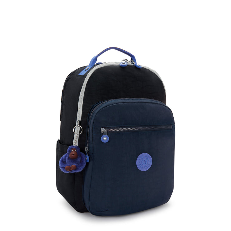KIPLING Large backpack (with laptop compartment) Unisex True Block Seoul College Extra I6350-74Q