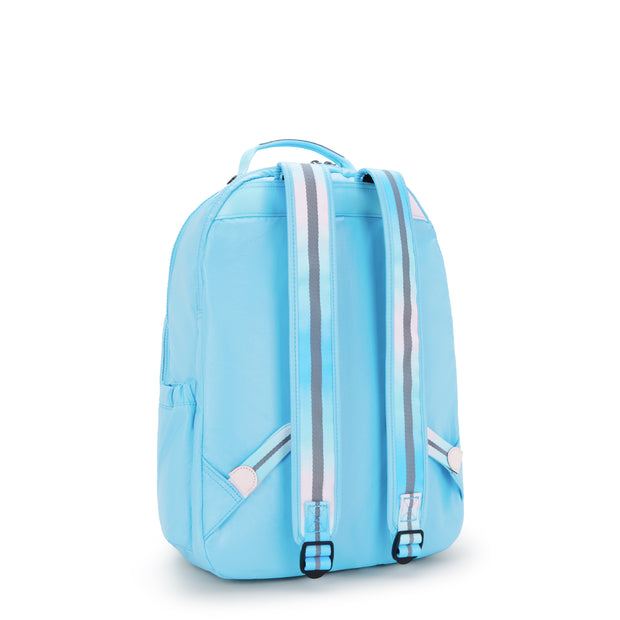 KIPLING Large backpack (with laptop compartment) Female Sea Blue Met Seoul Lap I7135-52D