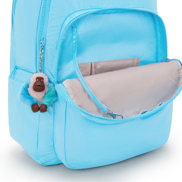 KIPLING Large backpack (with laptop compartment) Female Sea Blue Met Seoul Lap I7135-52D