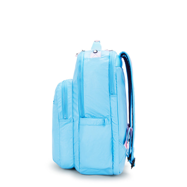 KIPLING Large backpack (with laptop compartment) Female Sea Blue Met Seoul Lap I7135-52D