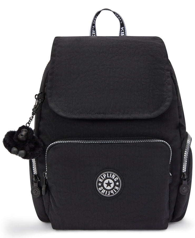 حقيبة ظهر صغيرة من KIPLING حقيبة ظهر أنثوية صغيرة Glorious Silver City Zip S I7354-9SB