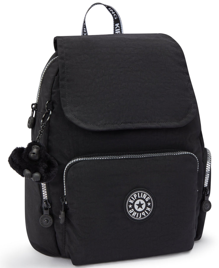 حقيبة ظهر صغيرة من KIPLING حقيبة ظهر أنثوية صغيرة Glorious Silver City Zip S I7354-9SB