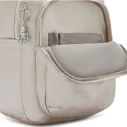 حقيبة ظهر صغيرة KIPLING (مع حماية للكمبيوتر المحمول) أنثى ميتاليك جلو سيول إس