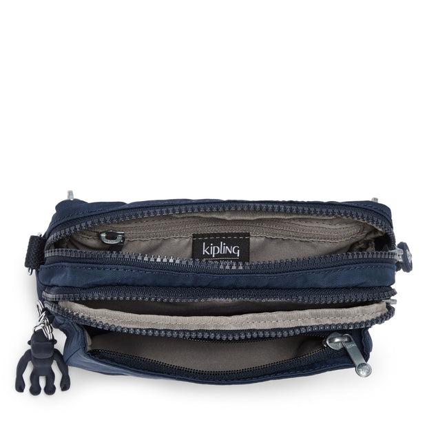 حقيبة KIPLING كروس صغيرة قابلة للتحويل إلى حقيبة خصر (بأحزمة قابلة للإزالة) أنثى أزرق أزرق 2 أبانو متعدد - I3795-96V