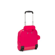 KIPLING حقيبة أطفال بعجلات أنثى حقيقية الوردي Nusi
