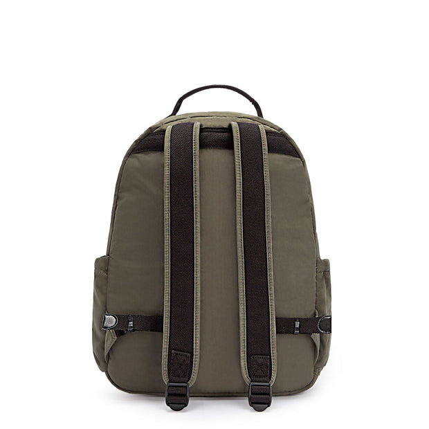 حقيبة ظهر كبيرة للجنسين من KIPLING للجنسين باللون الأخضر الطحلبي سيول - I5210-88D
