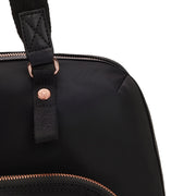 حقيبة كتف كبيرة من KIPLING حقيبة كتف أنثوية وردية سوداء لينزا - I5427-53H