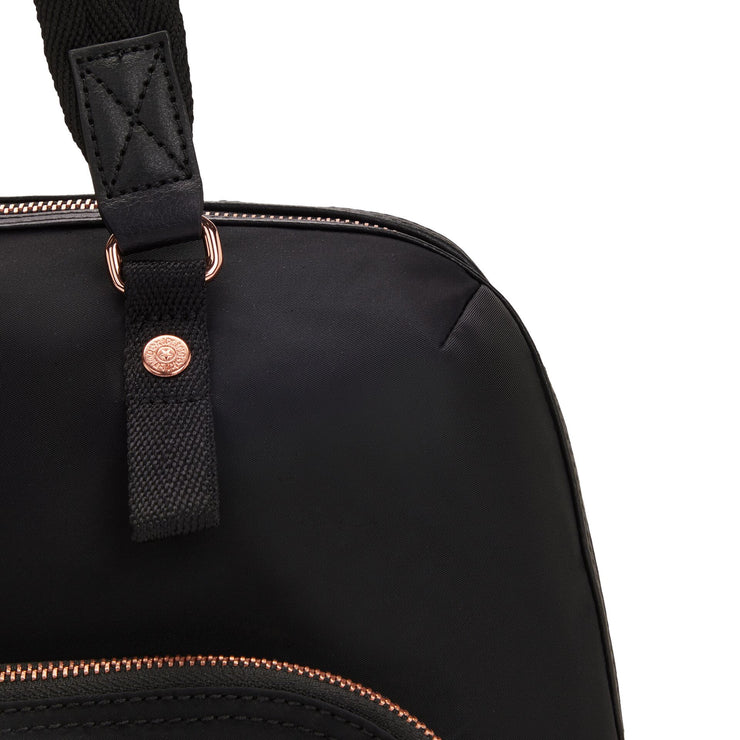 حقيبة كتف كبيرة من KIPLING حقيبة كتف أنثوية وردية سوداء لينزا - I5427-53H
