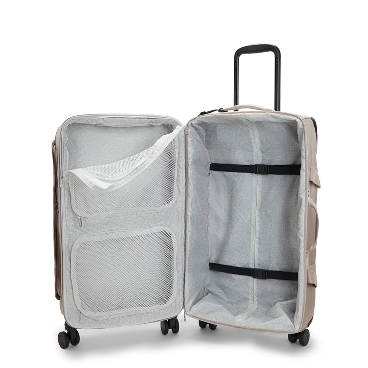 حقيبة KIPLING ذات عجلات متوسطة الحجم أنثى متوهجة معدنية متوهجة M - I7883-48I