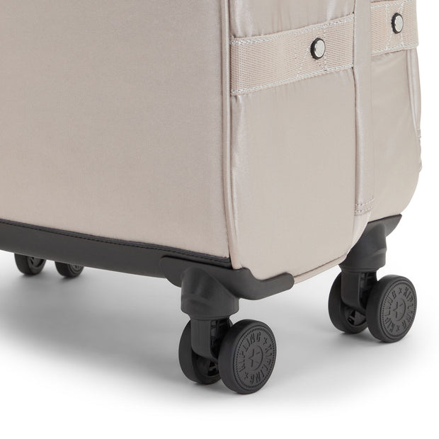 حقيبة KIPLING ذات عجلات متوسطة الحجم أنثى متوهجة معدنية متوهجة M - I7883-48I