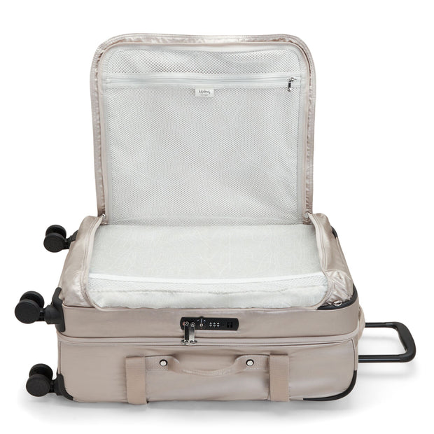 حقيبة KIPLING ذات عجلات متوسطة الحجم أنثى متوهجة معدنية متوهجة M - I7883-48I