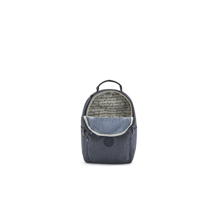 حقيبة ظهر صغيرة (مع حماية للكمبيوتر المحمول) من KIPLING للجنسين من الدنيم النشط سيول S - I6437-25E