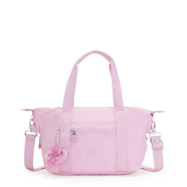 KIPLING حقيبة يد صغيرة (مع مصيدة أكتاف قابلة للإزالة) أنثى تزهر الوردي الفن ميني