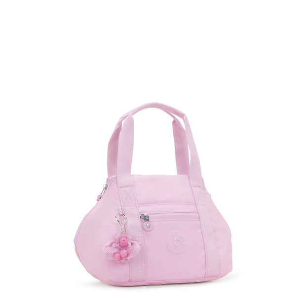 KIPLING حقيبة يد صغيرة (مع مصيدة أكتاف قابلة للإزالة) أنثى تزهر الوردي الفن ميني