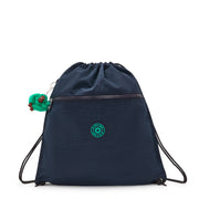 حقيبة ظهر متوسطة KIPLING (برباط) للجنسين أزرق أخضر Bl Supertaboo