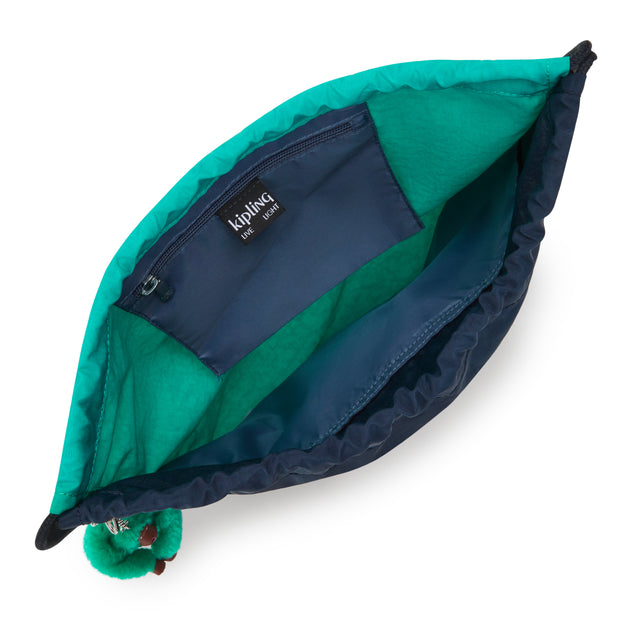 حقيبة ظهر متوسطة KIPLING (برباط) للجنسين أزرق أخضر Bl Supertaboo