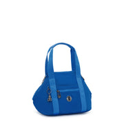 KIPLING حقيبة يد صغيرة (مع مصيدة أكتاف قابلة للإزالة) أنثى أزرق ساتان آرت ميني
