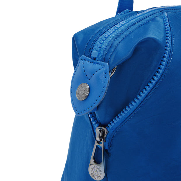 KIPLING حقيبة يد صغيرة (مع مصيدة أكتاف قابلة للإزالة) أنثى أزرق ساتان آرت ميني
