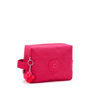 KIPLING حقيبة أدوات الزينة الكبيرة أنثى قصاصات الورق الوردي باراك