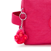 KIPLING حقيبة أدوات الزينة الكبيرة أنثى قصاصات الورق الوردي باراك