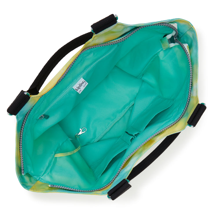 حقيبة KIPLING متوسطة الحجم بإغلاق بسحاب أنثوي بصبغة ربطات عنق نسائية جديدة سيسلي - I2888-X95