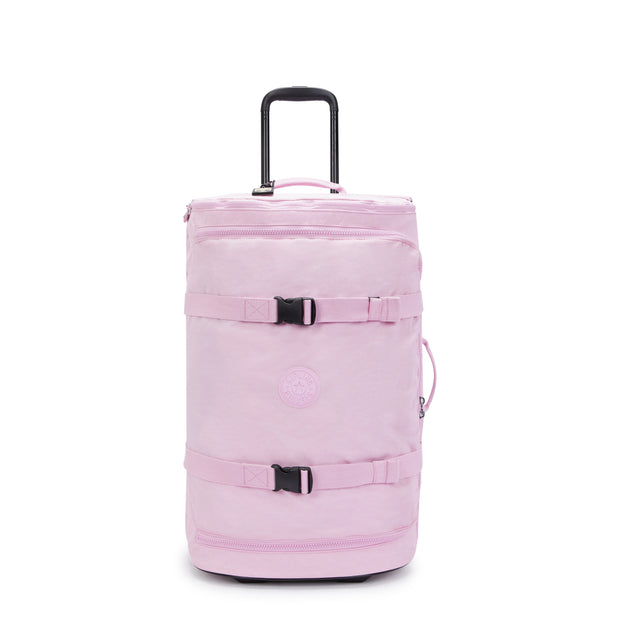 KIPLING edium حقيبة بعجلات مع أحزمة قابلة للتعديل أنثى تزهر الوردي أفيانا M