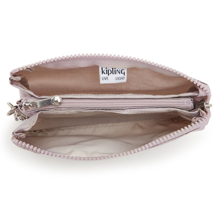 KIPLING محفظة كبيرة أنثى بريق فضي إبداع L