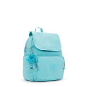 حقيبة ظهر صغيرة مع أحزمة قابلة للتعديل من KIPLING حقيبة ظهر صغيرة بأحزمة قابلة للتعديل للإناث أعمق أكوا سيتي بسحاب S - I3523-T6E