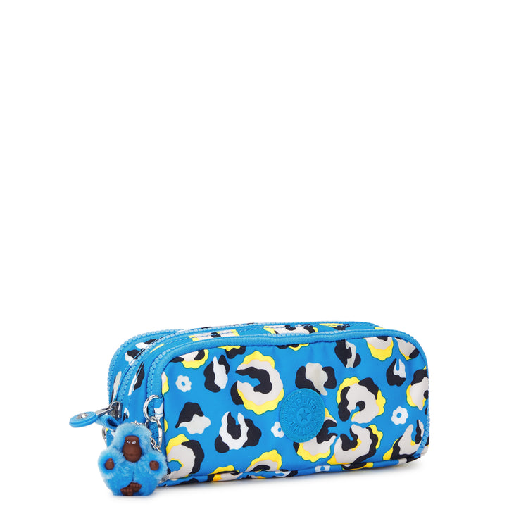 Kipling pencase كبيرة أنثى ليوبارد الأزهار Gitroy